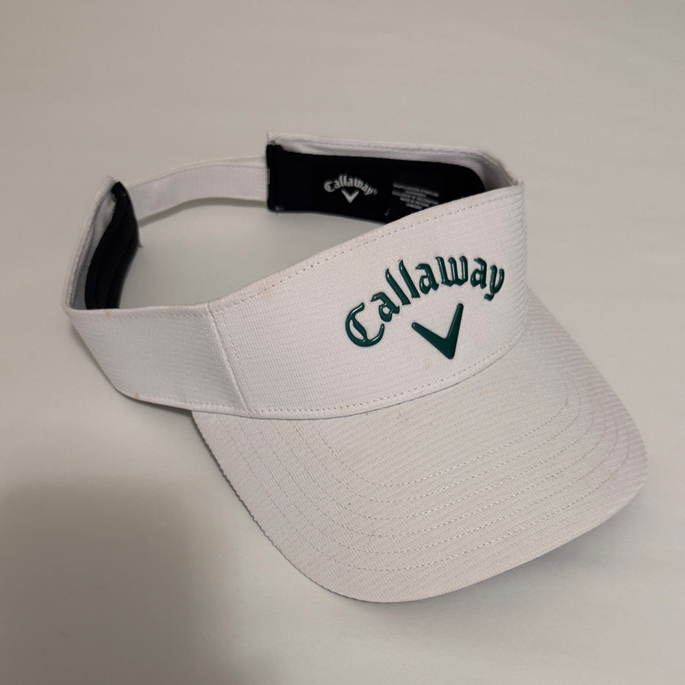 Callaway White and Green Golf Visor